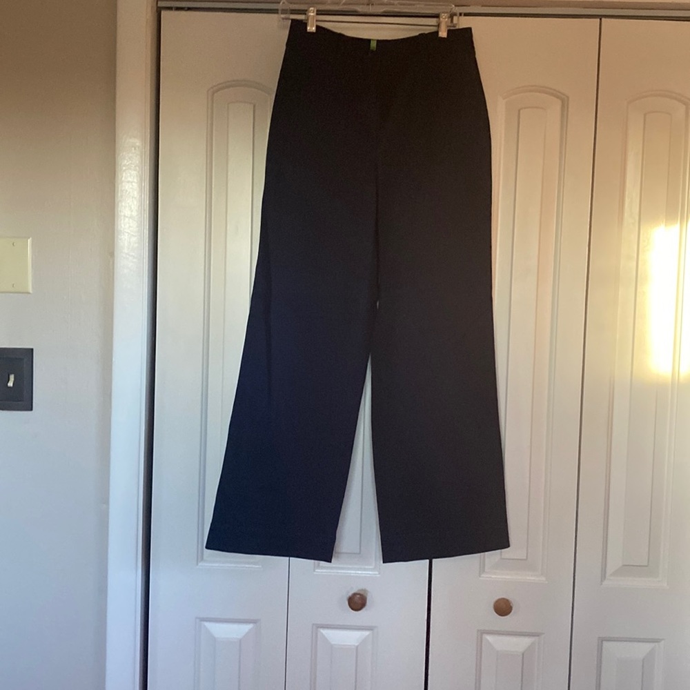Talbots wide leg size 6 chino. Indigo, white and ivory